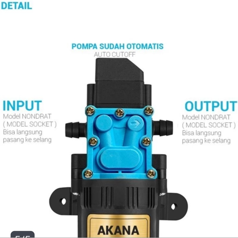 Pompa DC 12 Volt Akana 4949 Otomatis Bertekanan Tinggi 180PSI