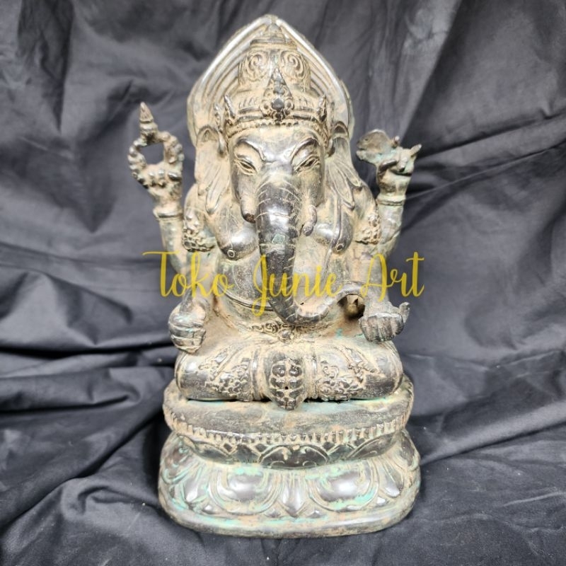 PATUNG GANESHA ANTIK PATUNG GANESA KUNINGAN ANTIK ( KOLEKSI ANTIK )
