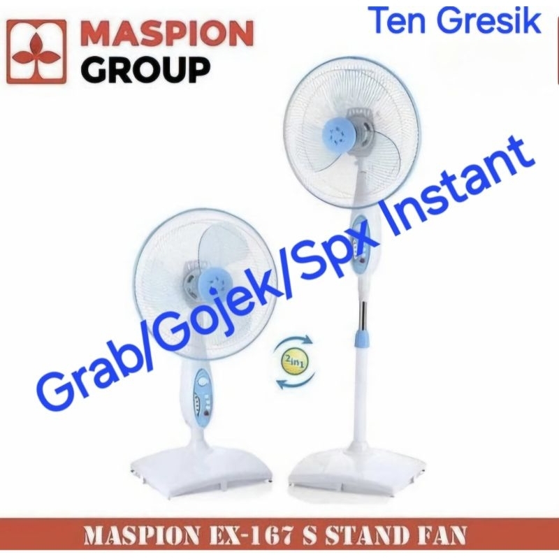 Kipas Angin Maspion Ex 167 / Kipas Angin Maspion Stand Fan Ex 167 / Kipas Angin Maspion Berdiri Ex 1