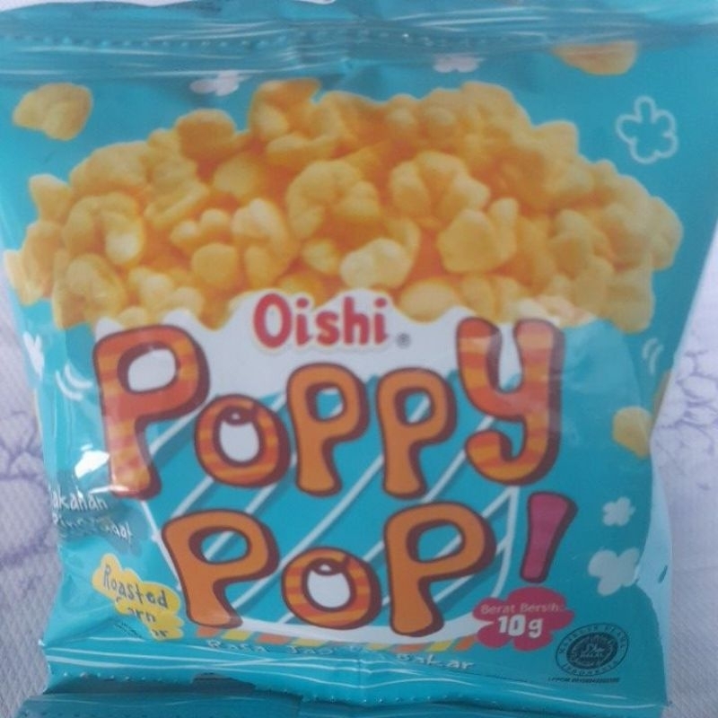 

Oishi poppy pop rasa jagung bakar 1 renceng isi (10pcs)