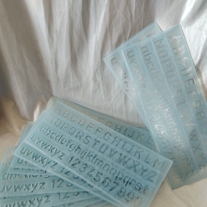 

Penggaris Bentuk Huruf/Alphabet/Penggaris Mal sablon