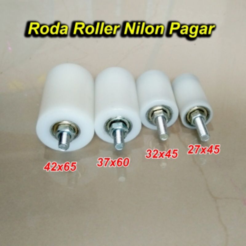 Tokaiaja Roller Pintu Pagar Stainless/Roda Roller Nilon/Bearing Pintu Pagar, Kecil 2745, Sedang
