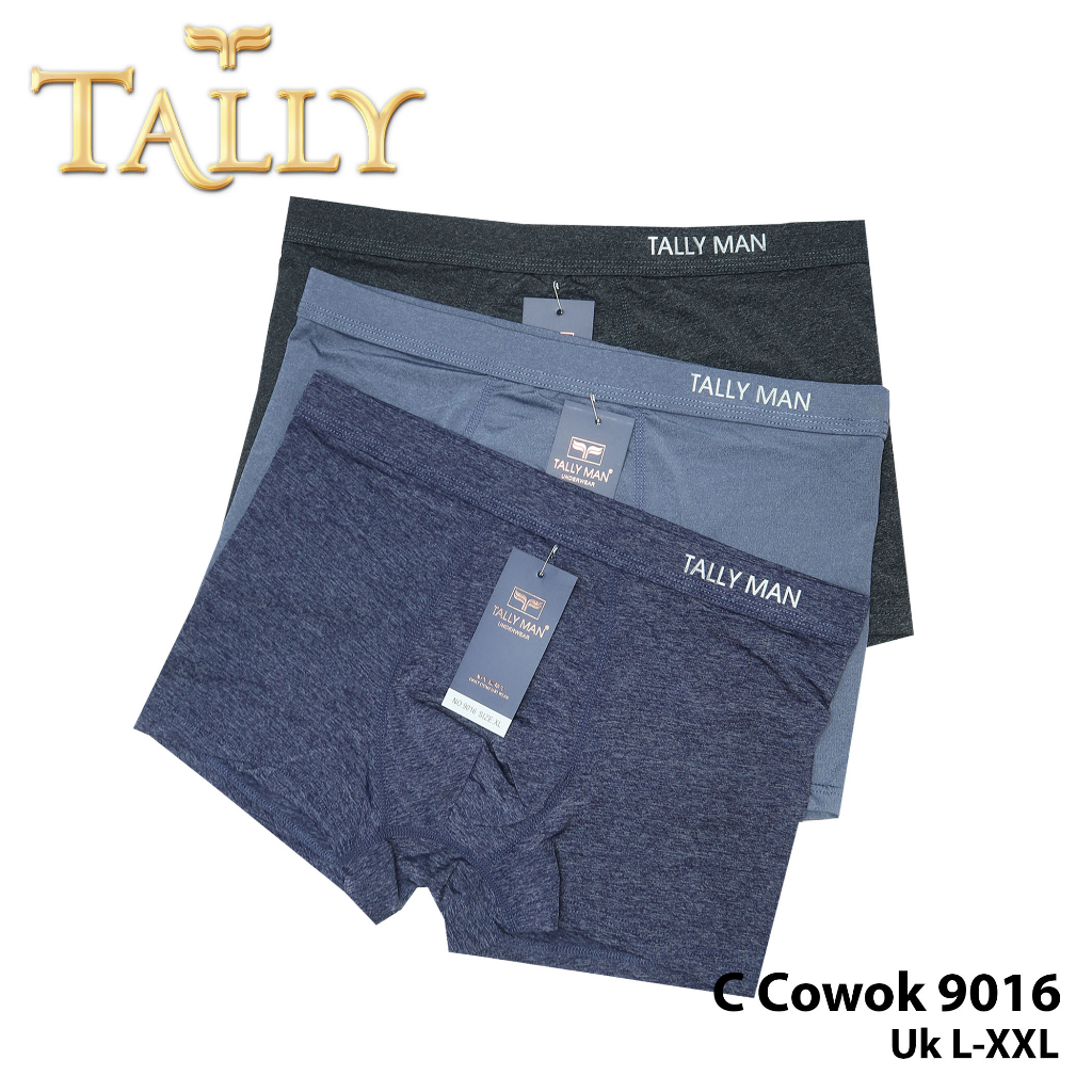Celana Boxer TALLY Pria/Cowo Katun Fit to L - XXL Dewasa CD 9016