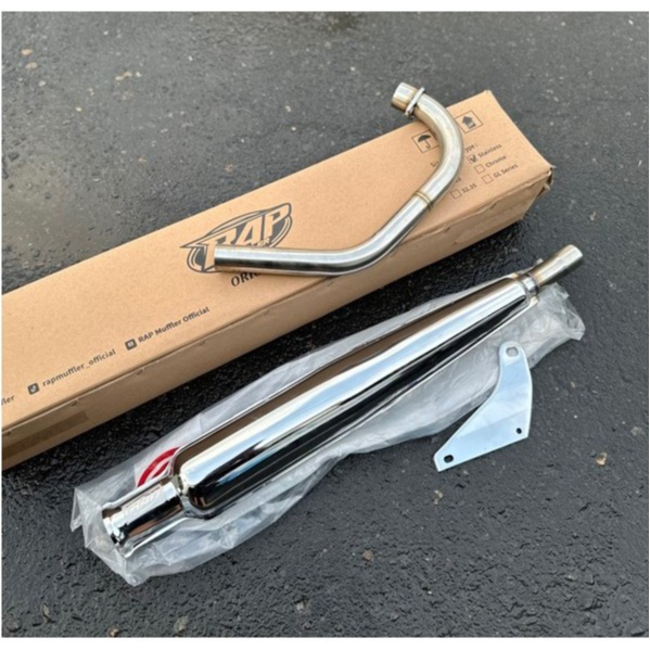 KNALPOT CORBI PLORR RAP MUFFLER STENLISS FULL SETT BUKAN MADIUN KNALPOT CB RAP SET LEHERAN STENLIS