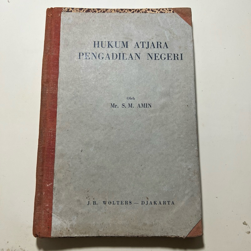 Buku HUKUM ACARA PENGADILAN NEGERI Cet 1957