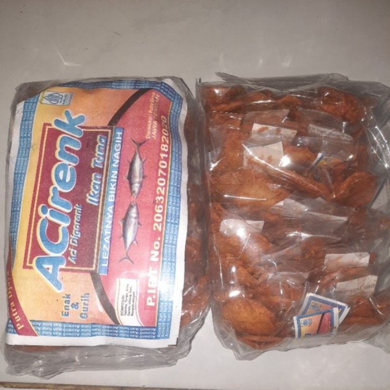 

ACIRENK | CIRENG | ACI DIGORENG | IKAN TUNA (1 PACK ISI 20)