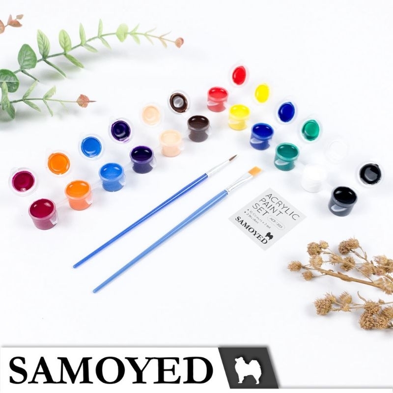 

Cat Lukis / Akrilik / Acrylic Paint Set 6 / 12 Warna / Colours x 3 ml Samoyed ACP