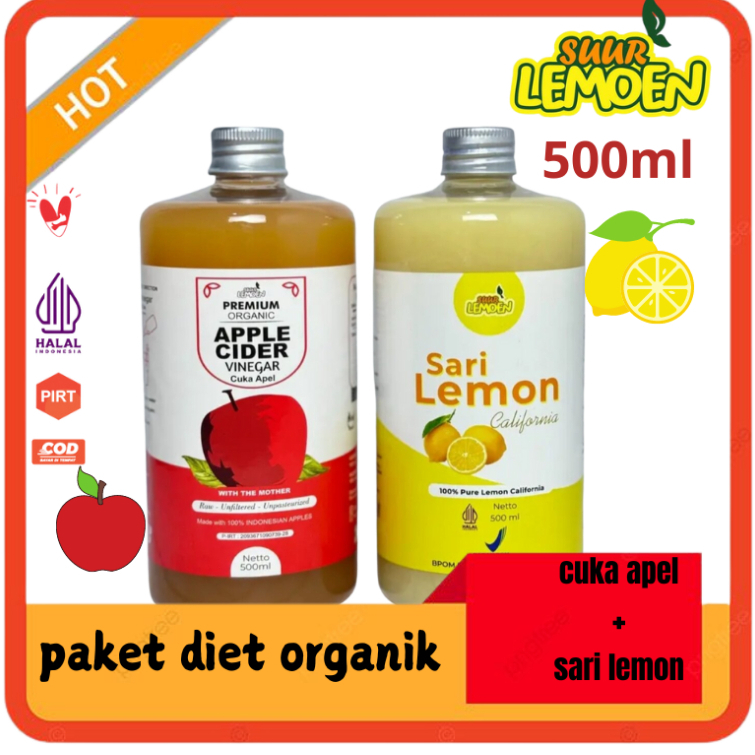 

Paket Diet Sehat Bundling Cuka Apel + Sari Lemon Murni By Suur Lemoen ID