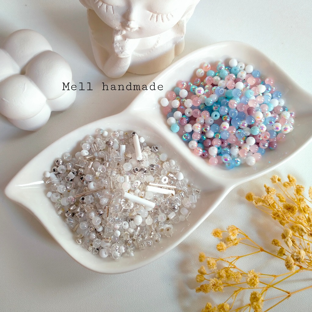 10 Gram Manik Bulat Mix - Manik Pasir Mix Premium Manik Payet