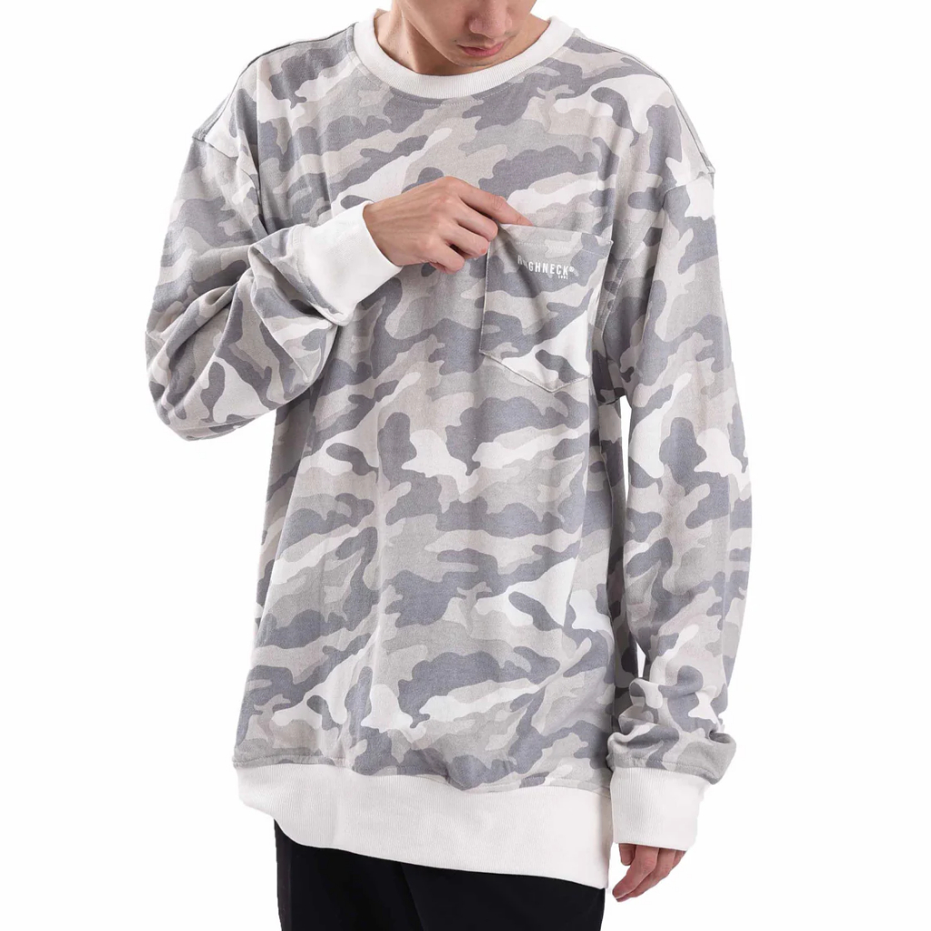 Roughneck SS274 White Camo Jossie Crewneck