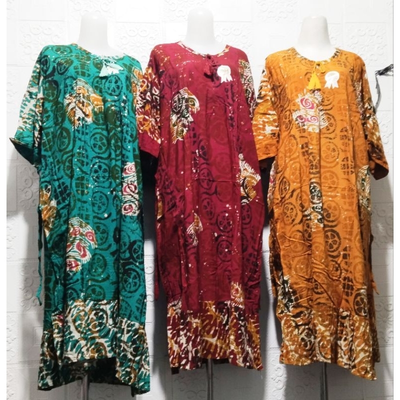 daster klok jumbo busui batik cap ld 130 / daster klok jumbo ld 130 batik cap busui friendly