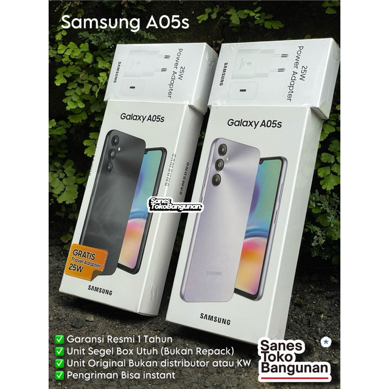 Samsung A05s Ram 6/128 Gb - UP to 12 Gb Extended RAM - Baru Segel Box Garansi Resmi 1 Tahun