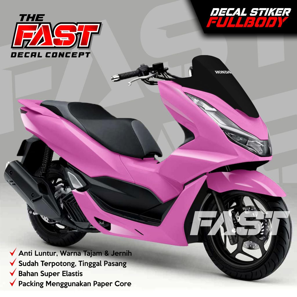 Decal PCX 160 Fullbody Bunglon Polos Striping Sticker Honda PCX 160 2022 Fullbody Bunglon Decal Full