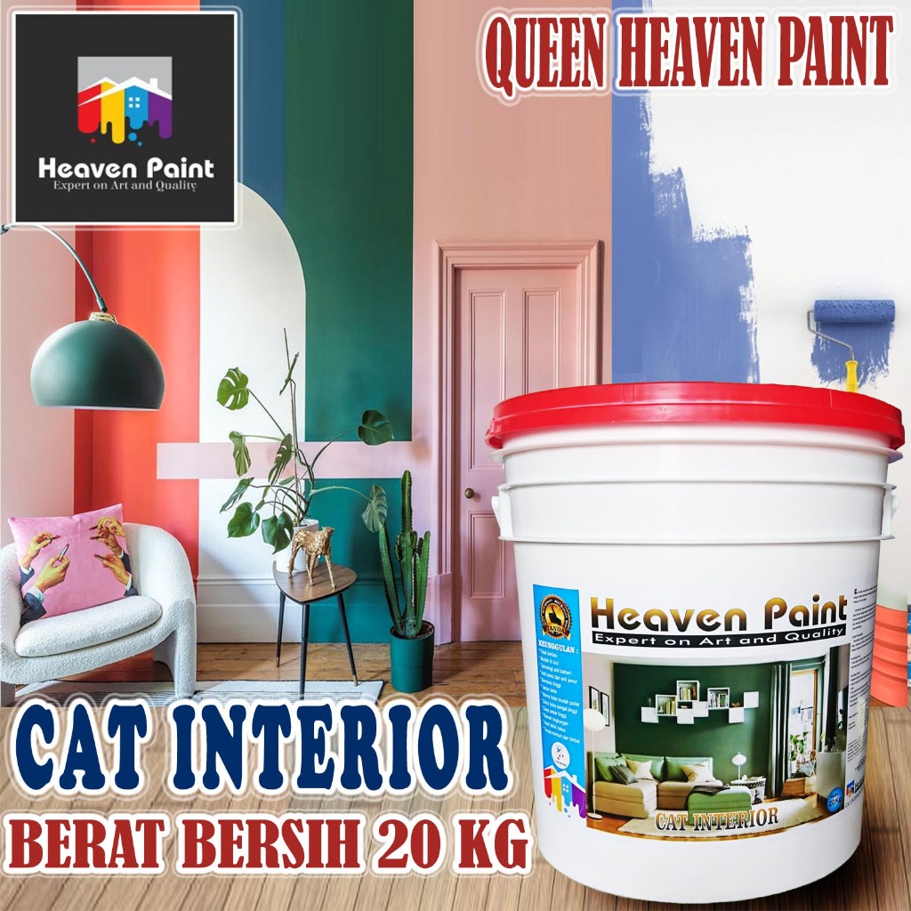 Heaven Paint Interior | CAT TEMBOK INTERIOR 20 KG - CAT TEMBOK UNTUK DINDING DALAM RUANGAN - ANTI NG