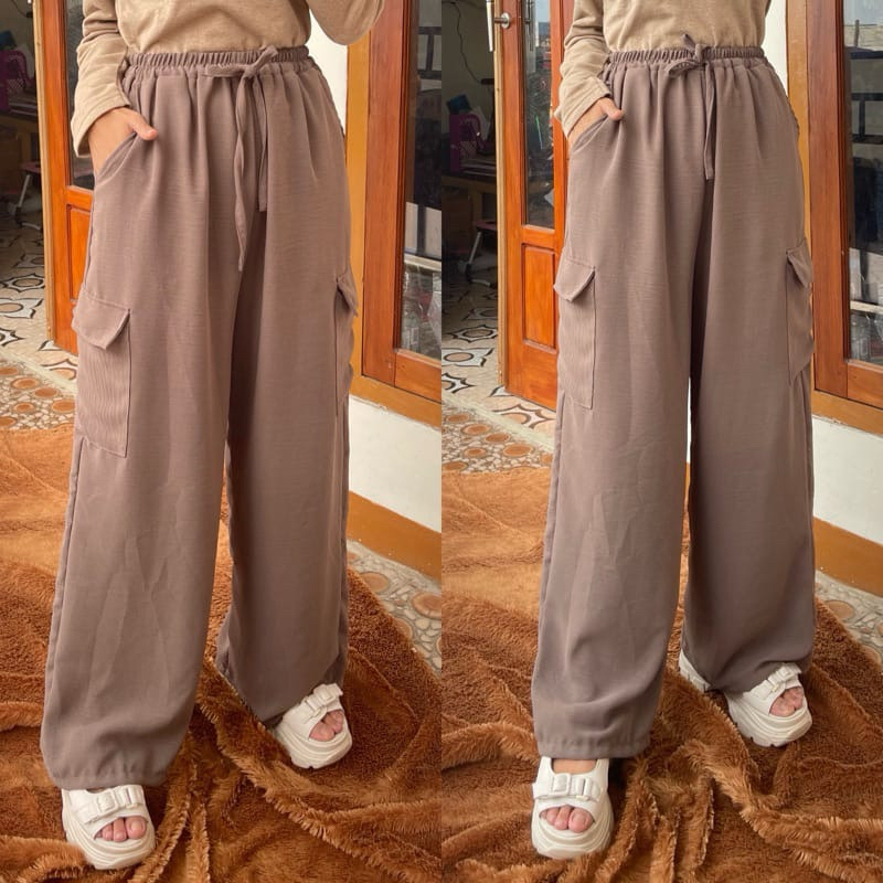 KULOT CARGO CRINGKLE AIRFLOW JUMBO TERMURAH CELANA WANITA TERBARU CELANA KULOT WANITA KEKINIAN/CELAN