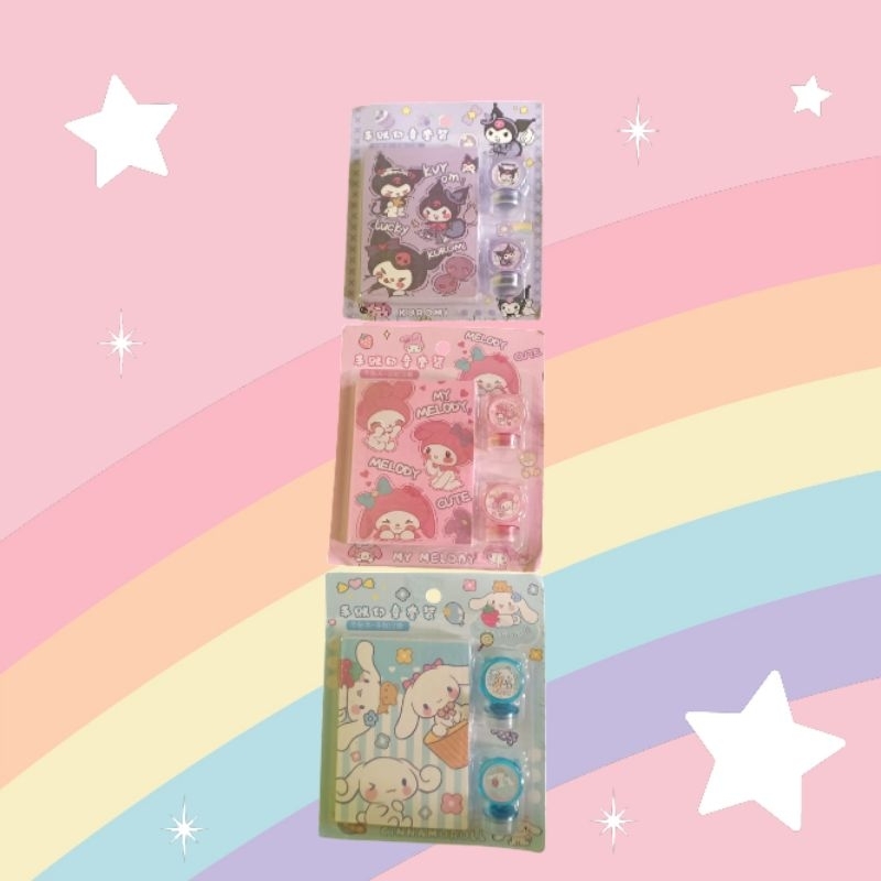 

[nazea stuf] Notebook Stempel karakter notebook murah