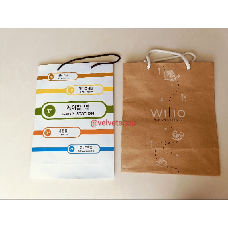 

Paperbag Shopping Bag Original tas belanja exclusive branded Wilio K-pop Station