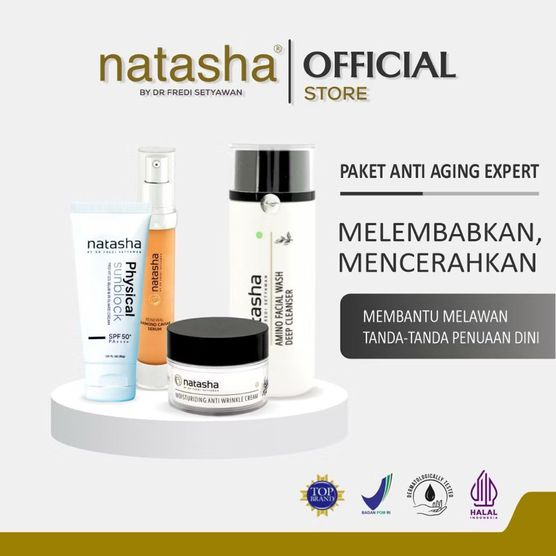NATASHA SKINCARE PAKET ANTI AGING EXPERT - GLOWING PREMIUM