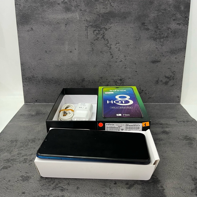 Infinix Hot 8 4/64gb Fullset Second Garansi Resmi
