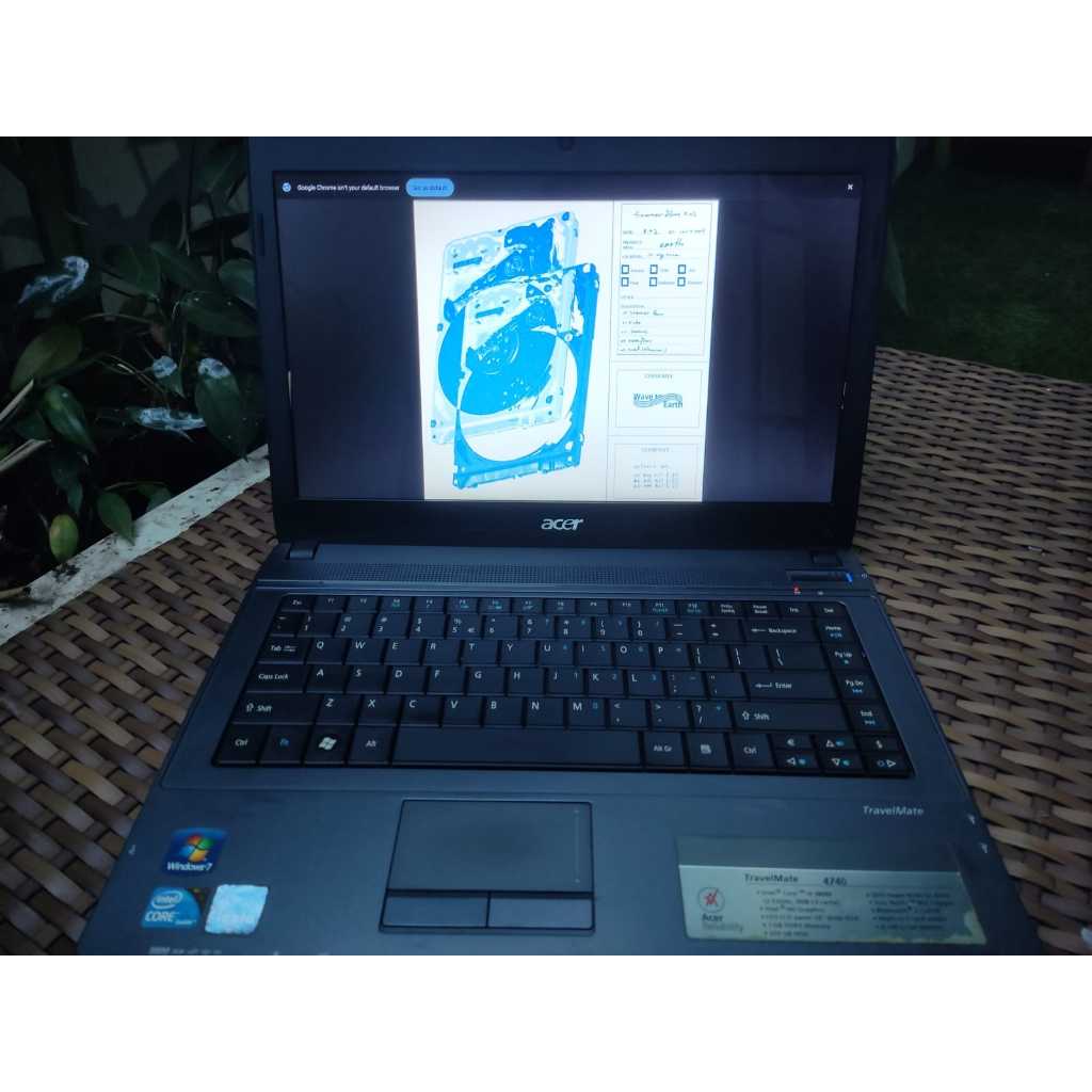 Laptop Acer Travelmate 4740-Core i5 RAM 8GB/SSD 128GB (Baru)+ 500GB Ex. Kantor NORMAL