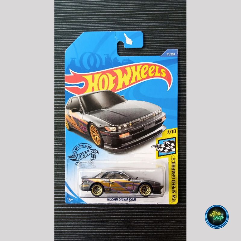 Hot wheels Nissan Silvia (S13), Subaru Impreza 22B STi, Toyota AE86 Sprinted Trueno (Hitam Putih, Bi
