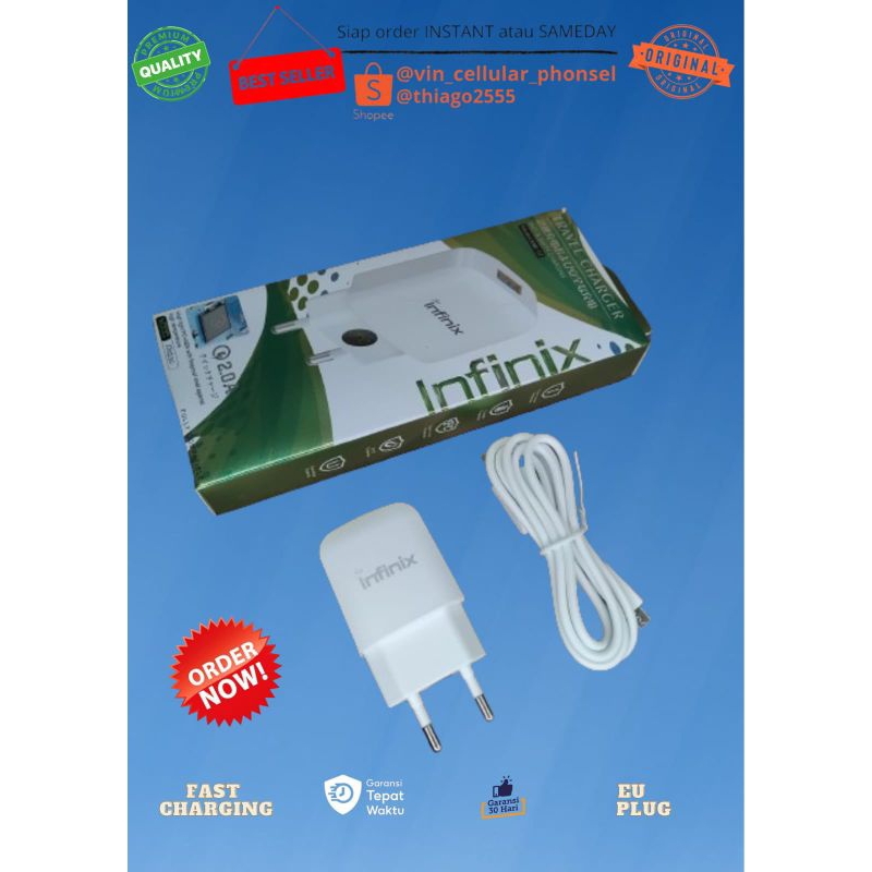 Charger Infini Hot 40i Hot40 Infinix Casan Type C Charger infinix Tipe C Hot30i Casan infinix Hot11 
