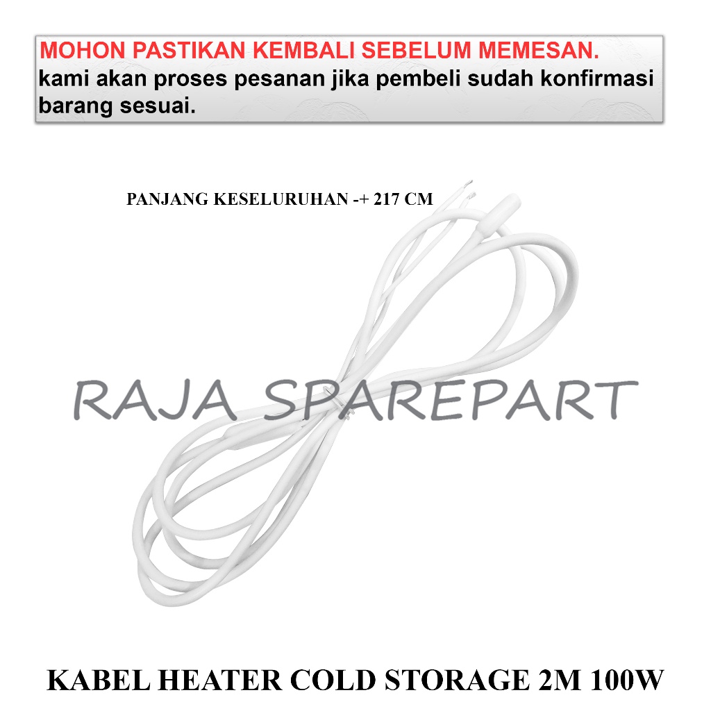 KHC2 COLD STORAGE CABLE / KABEL HEATER PEMANAS / KABEL HEATER COLD STORAGE 2M 100W