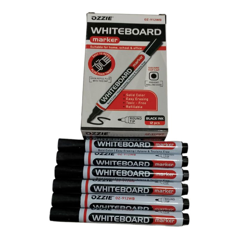 

Spidol besar white board marker Ozzie papan tulis 1 pak isi 12 pcs
