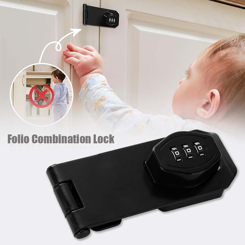 4/5 Inch Kunci Gembok Pintu Kunci Kode Angka Kunci Gembok Pintu Anti-theft Untuk Lemari Pakaian Pint