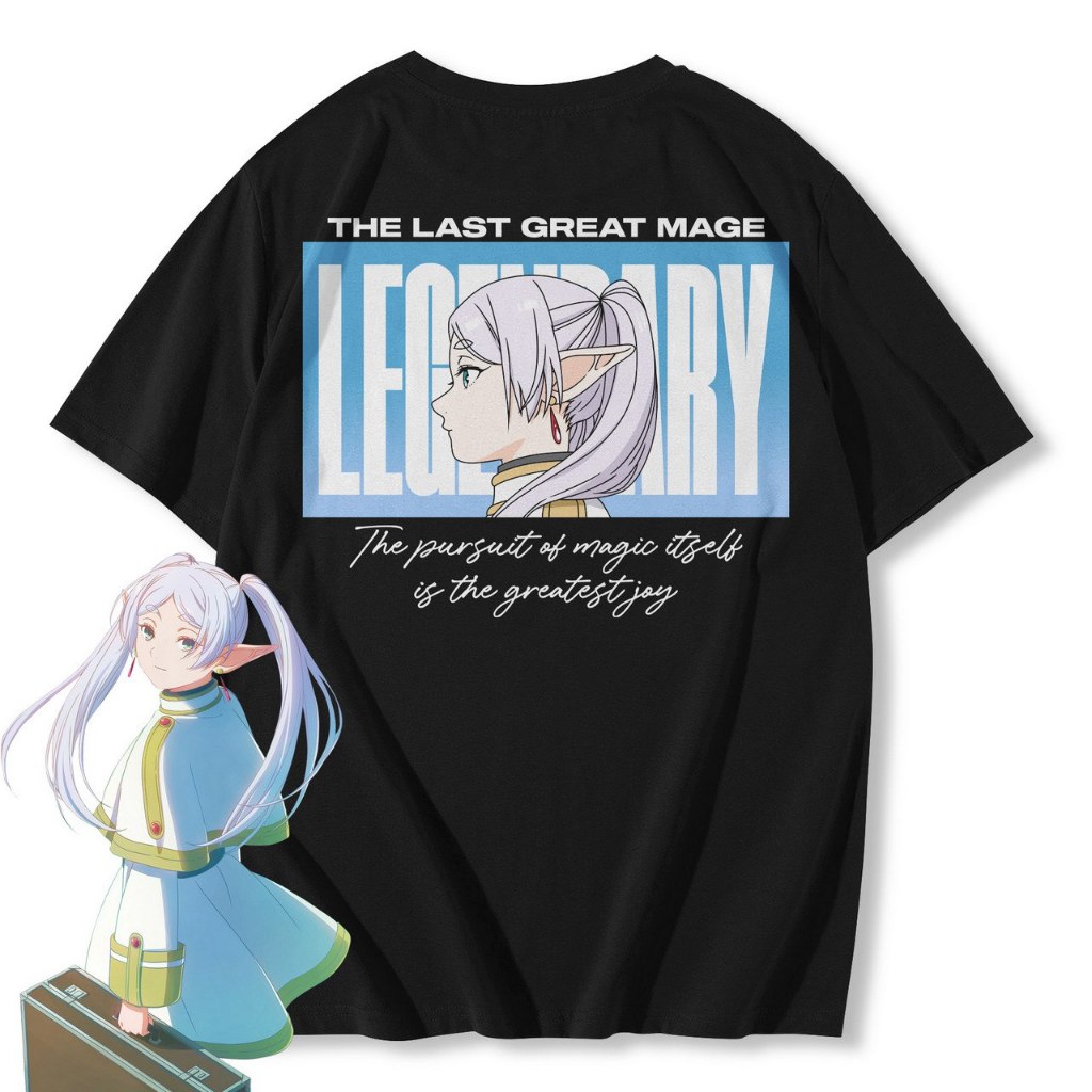 Tshirt Kaos Frieren: Beyond Journey's End Frieren Legendary Sōsō no Furīren The Slayer Old Hag Grand