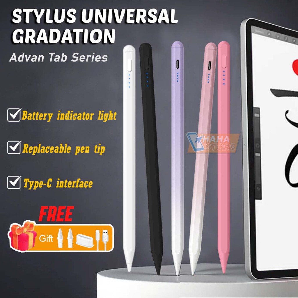 Stylus Pen Advan Tab Sketsa 1 2 3 Xtab VX Lite Neo Touch Gradasi Pensil Universal Magnetic Gradient 