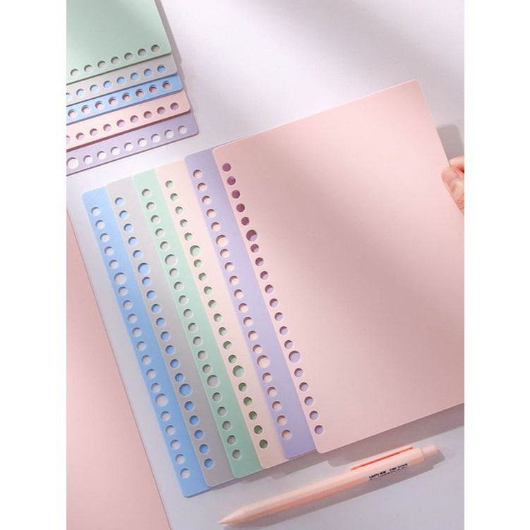 

Multicolor Loose Leaf Binder A5 Loose leaf B5 Hvs warna Binder isi ulang A4 Journal Refill Paper