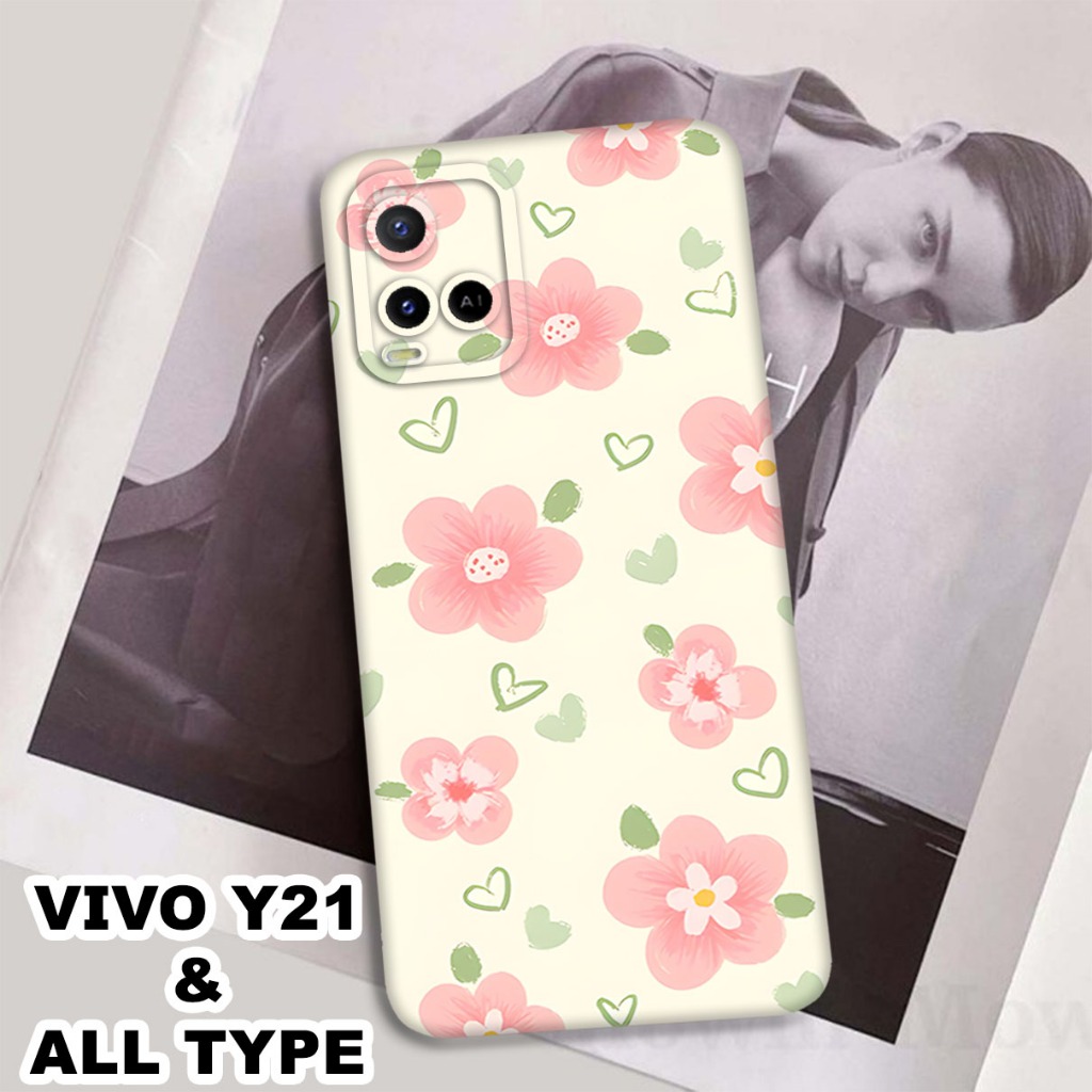 (GC16) Softcase karet Hp VIVO Y21/Y21A/Y21S/Y21T/Y33S | Case Bunga | Case VIVO Y21/Y21A/Y21S Y21T/Y3
