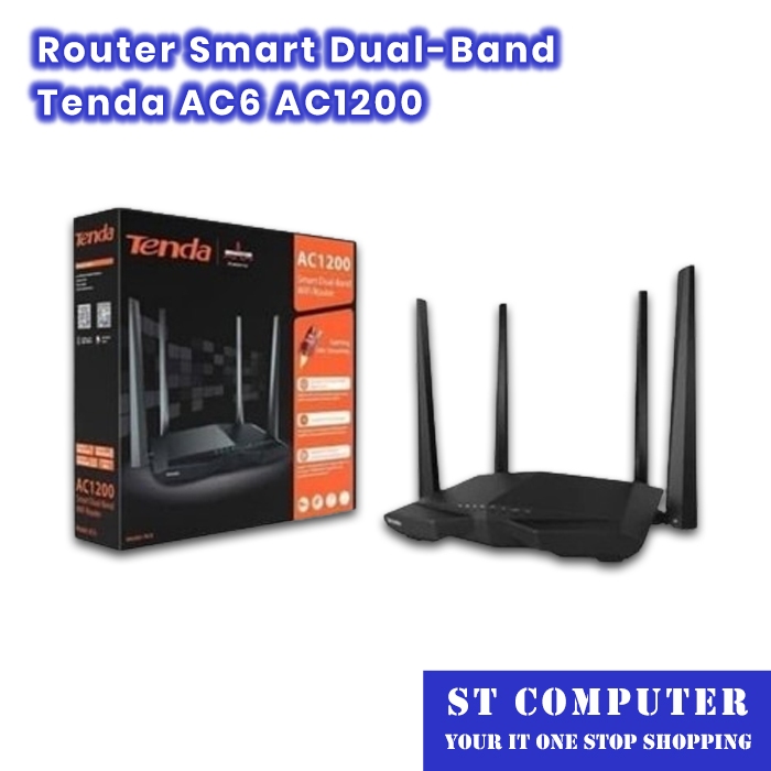 Router Smart Dual-Band Tenda AC6 AC1200