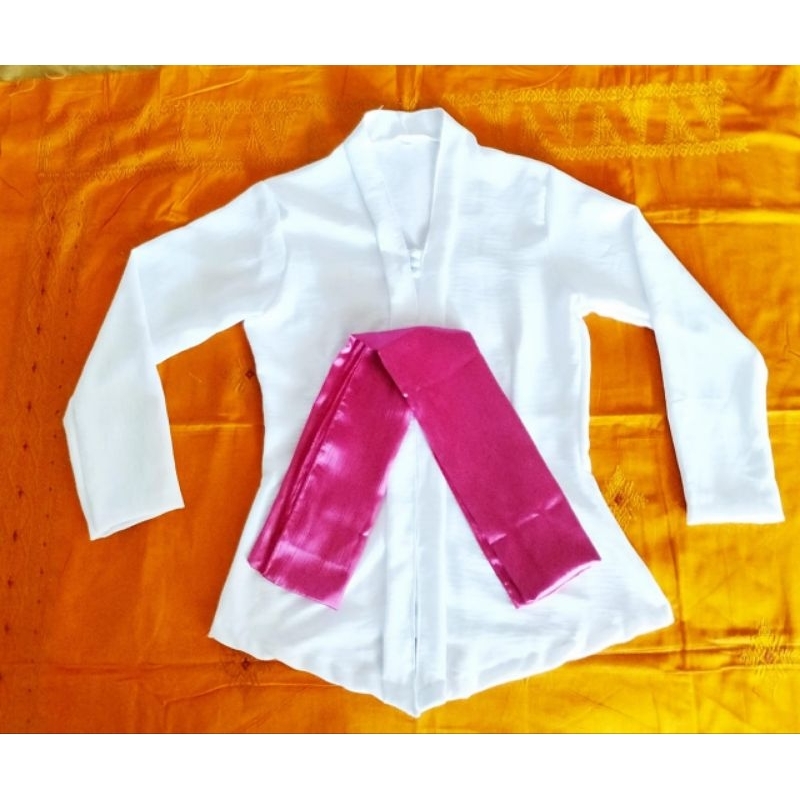 kebaya polos kartini/kebaya putih airflow