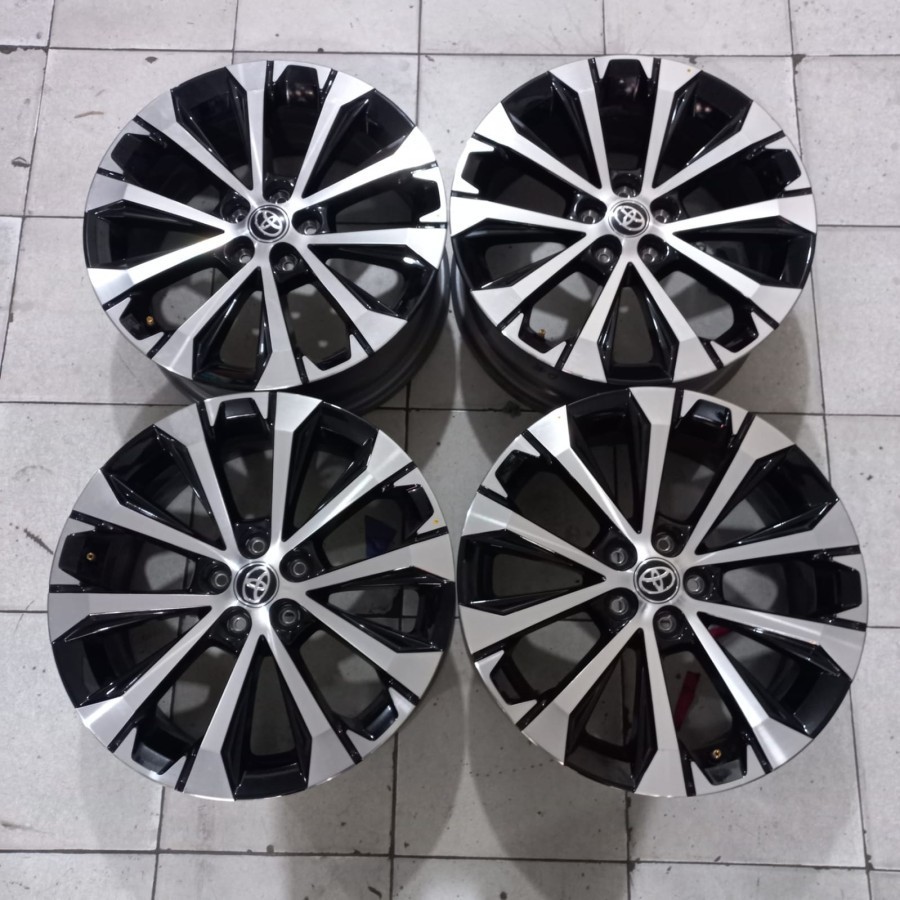 VELG MOBIL SECOND STANDAR AVANZA VELOZ RING 17 PCD 5X100 HITAM POLIS