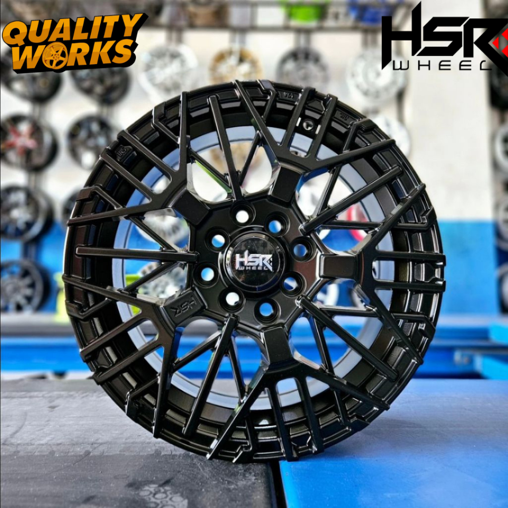 Velg Racing Brio R15 Inch Hsr Benawa Ring 15 Lebar 6,5 ET42 Warna Hitam Dop - Toko Velg Mobil Suraba