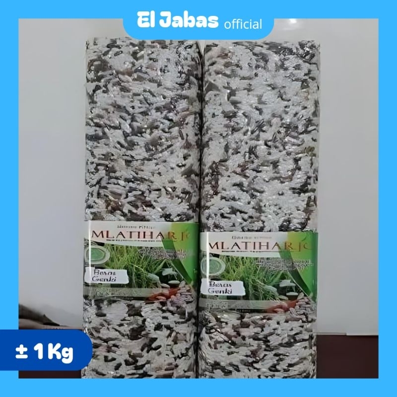 

[KODE A] El Jabas - Beras Gengkie Mix Merah Hitam Melati Organik Mlatiharjo Kemasan Vakum 1 Kg