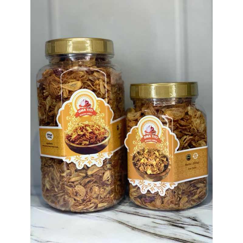 

[PAKET BUNDLING] BAWANG GORENG ASLI OMA TITI NON MSG TANPA BAHAN PENGAWET