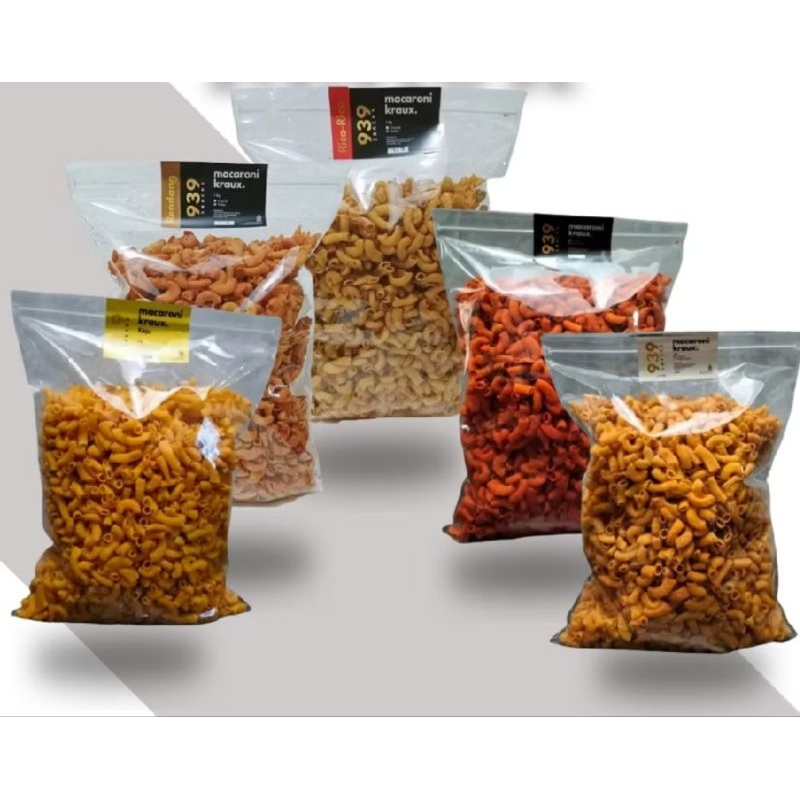 

macaroni Kraux aneka rasa ori,balado,keju,rendang dan rica2 ukuran 500gr dan 1kg