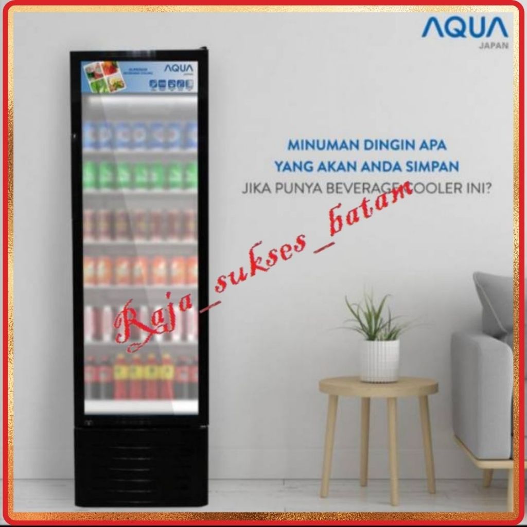 SHOWCASE AQUA AQB-261 258 LITER - 4 RAK batam