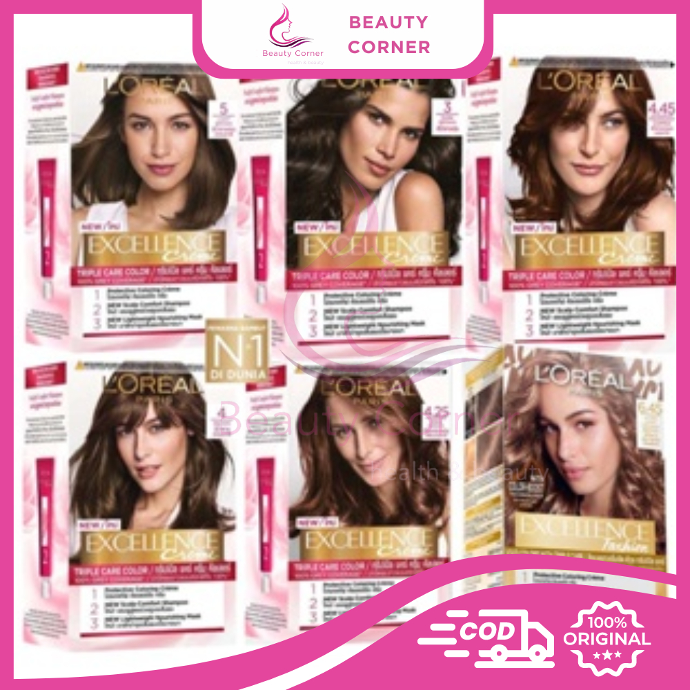 Loreal Paris Excellence Creme Hair Color Cat Pewarna Rambut Permanen