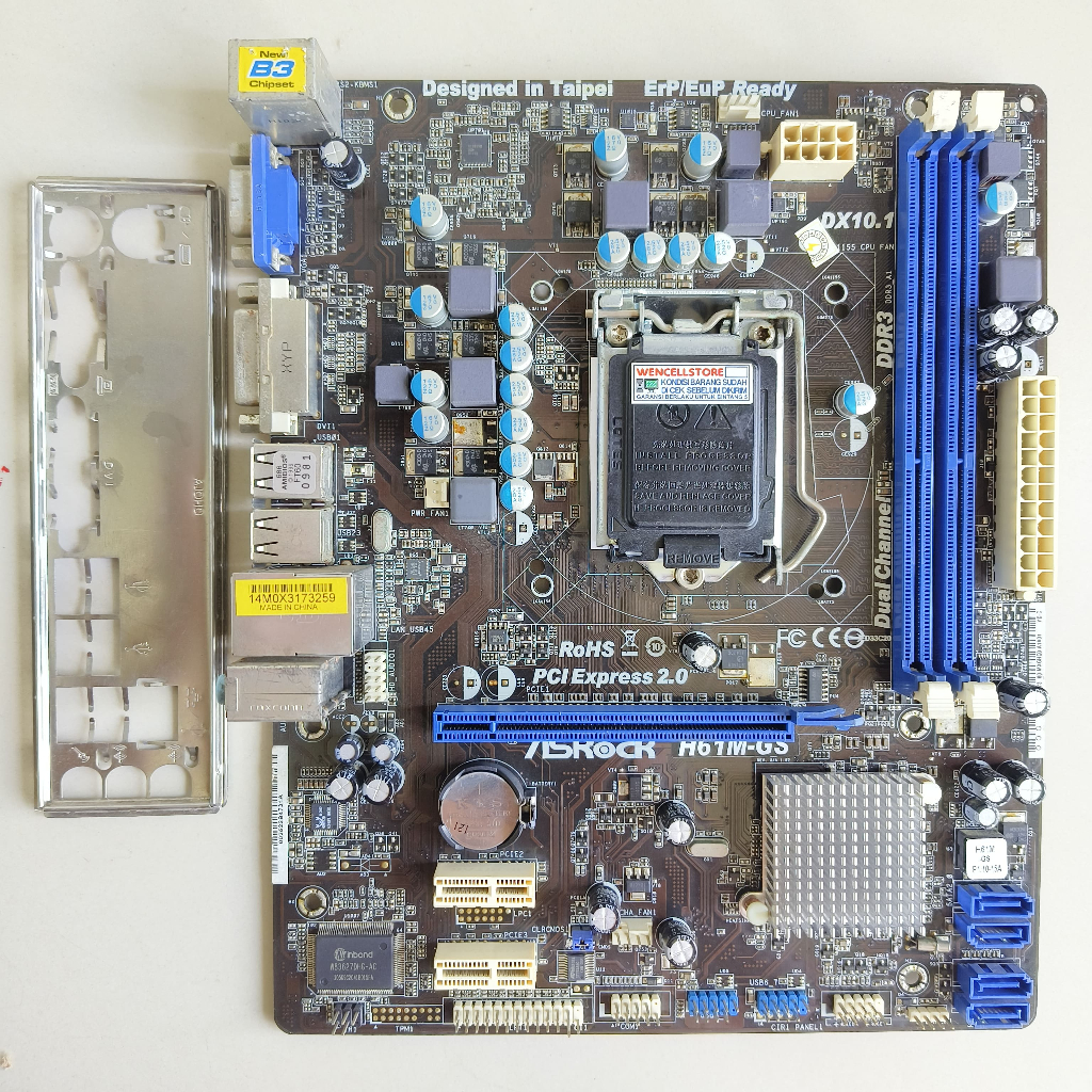 MOTHERBOARD ASROCK H61M-DGS LGA 1155 DDR3