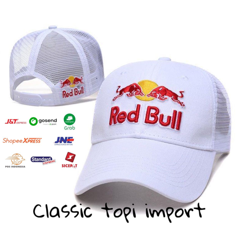 Topi Baseball Original Import Red Bull Trucker Distro Unisex Pria Wanita Premium