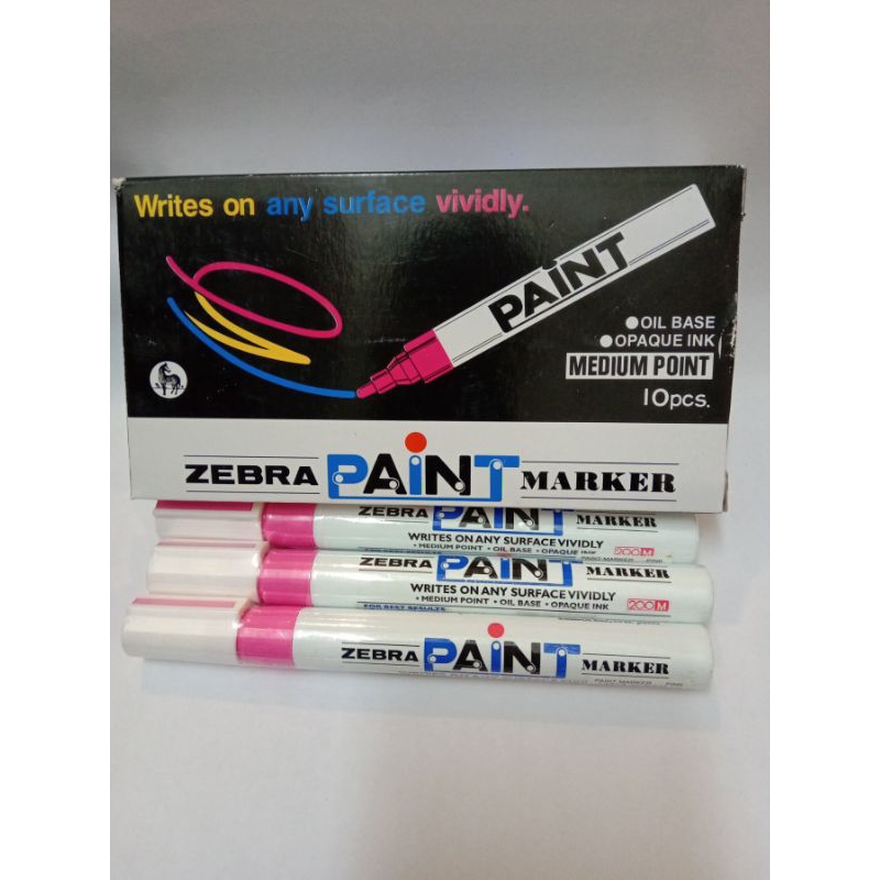 

Paint marker zebra warna pink