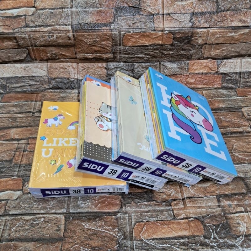 

[ ISI 10 BUKU ] BUKU TULIS SIDU 38 LEMBAR KARAKTER LUCU UKURAN KWARTO A5/ BUKU PENDEK