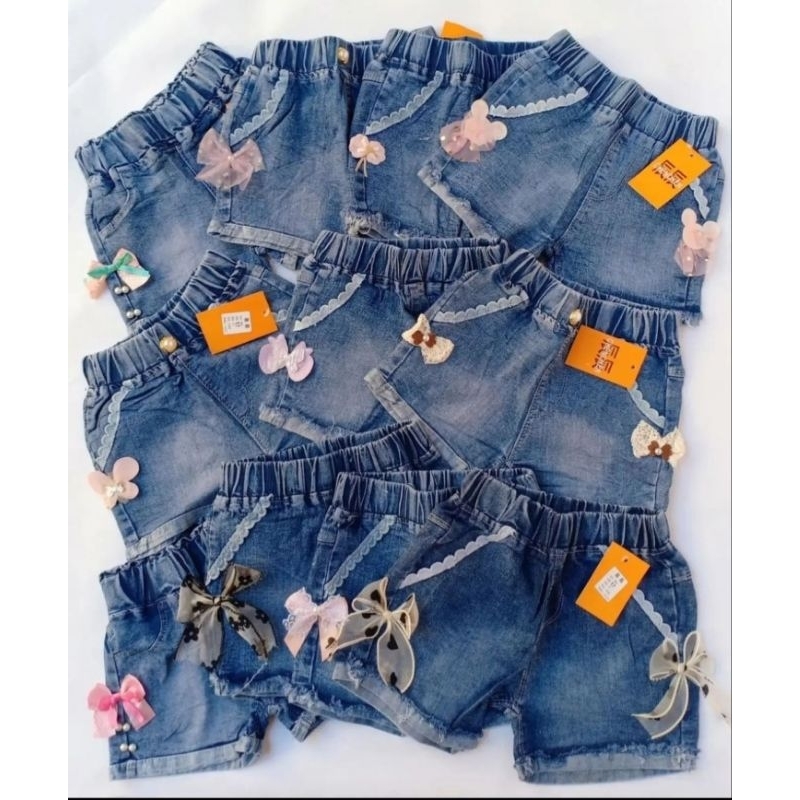 Celana Jeans Anak / Hotpants Anak Perempuan/ Celana Pendek Anak Perempuan/ Celana Pendek Jeans Anak 