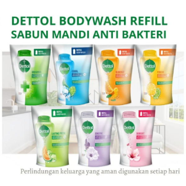 DETTOL SABUN MANDI CAIR ANTI BAKTERI 800 ML POUCH