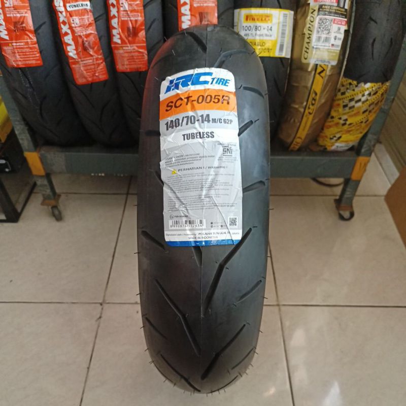 Ban IRC SCT-005R 140/70 ring 14 Tubeless Ban belakang Aerox 155