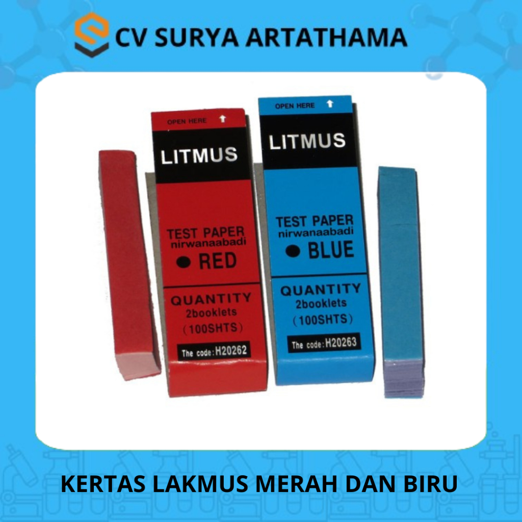 Kertas Lakmus Merah Biru / Kertas Indikator Asam Basa